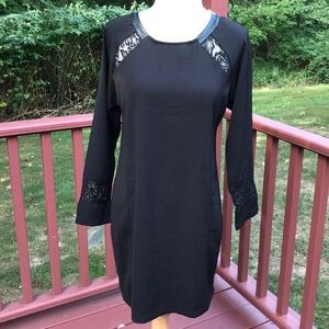 NWT! Sweewe medium black lace dress .